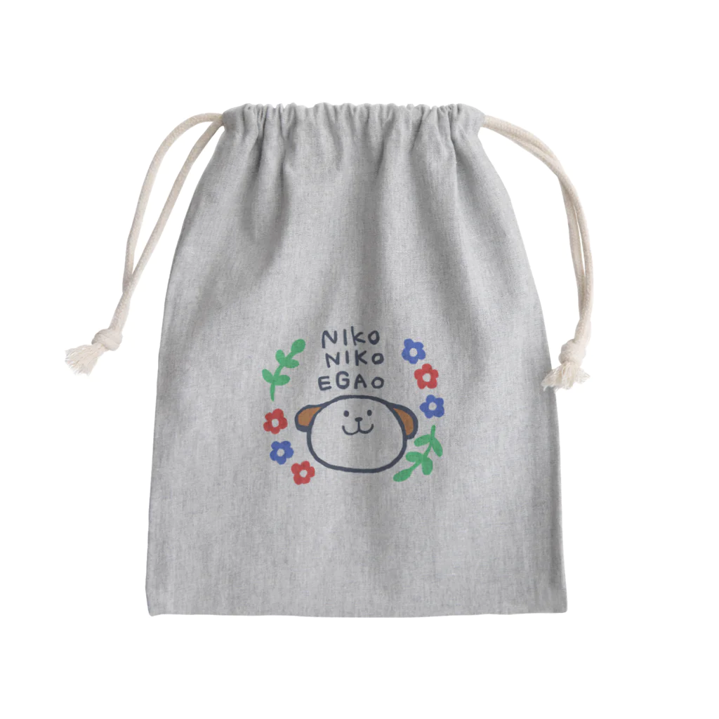 つつじのにこにこえがお巾着 Mini Drawstring Bag