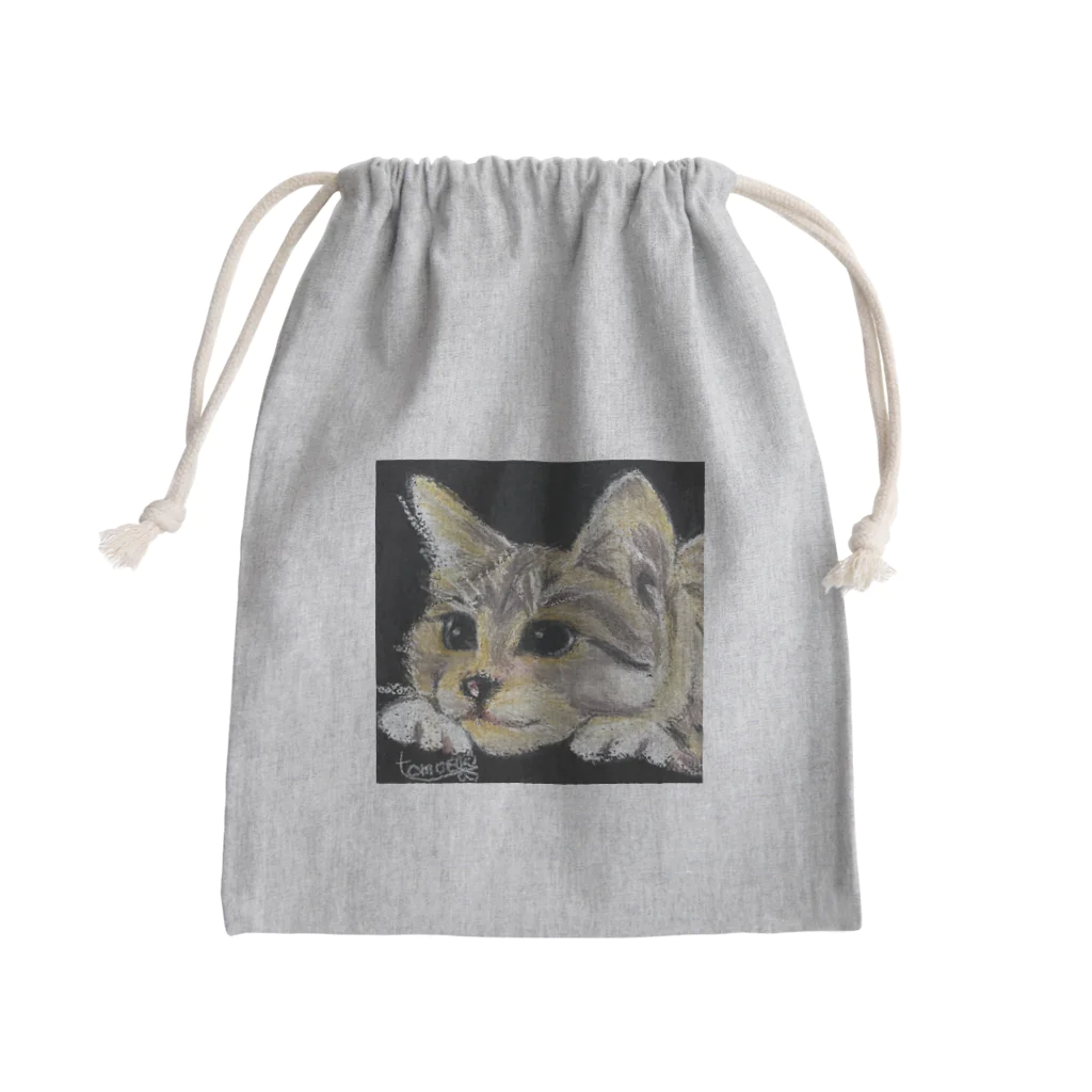 チョークアートグッズ😊のチョークアートの子猫ちゃん😊 Mini Drawstring Bag