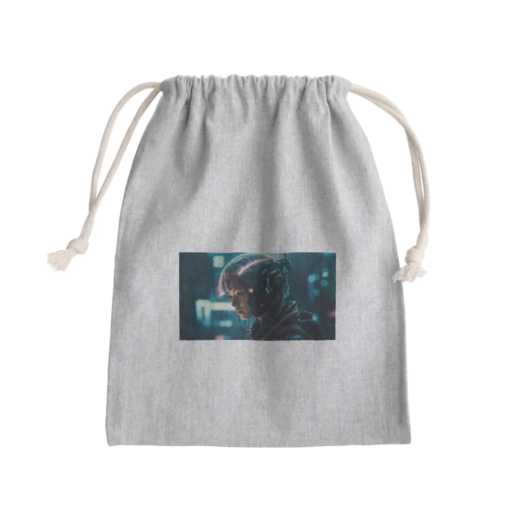  Catherineのサーバーパンクガール AKI Mini Drawstring Bag