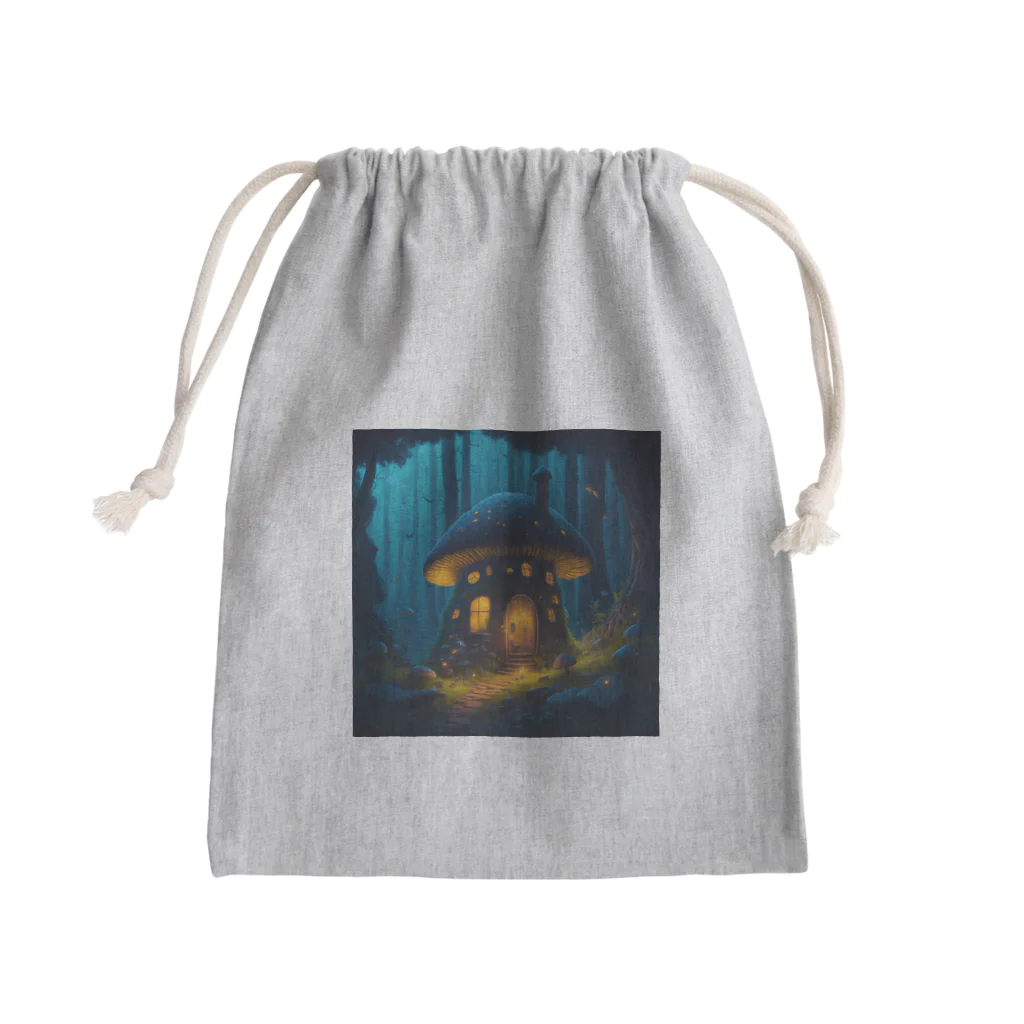 ひろのキノコの家 Mini Drawstring Bag