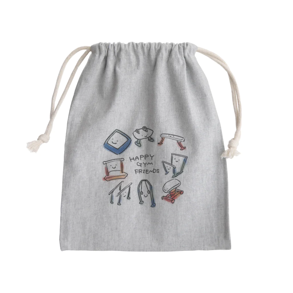 あめおショップのハッピージムフレンズ Mini Drawstring Bag