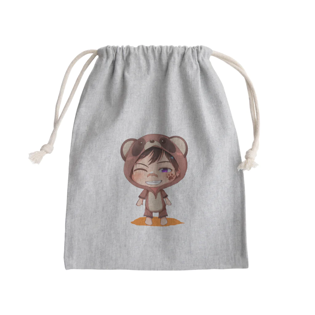 須戸コウ【腐男子ゲイvtuber】の須戸コウ_着ぐるみミニキャラVer Mini Drawstring Bag