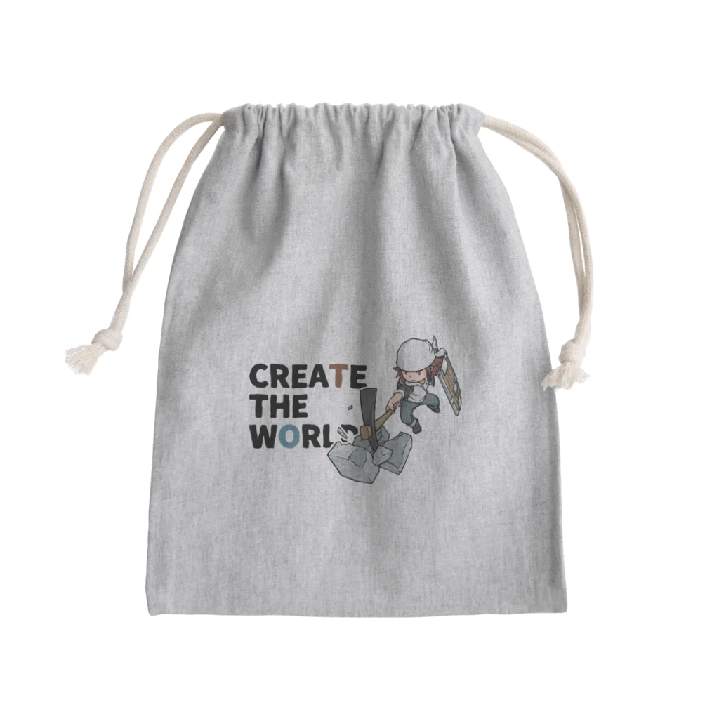 mocchi’s workshopのCREATE THE WORLD きんちゃく