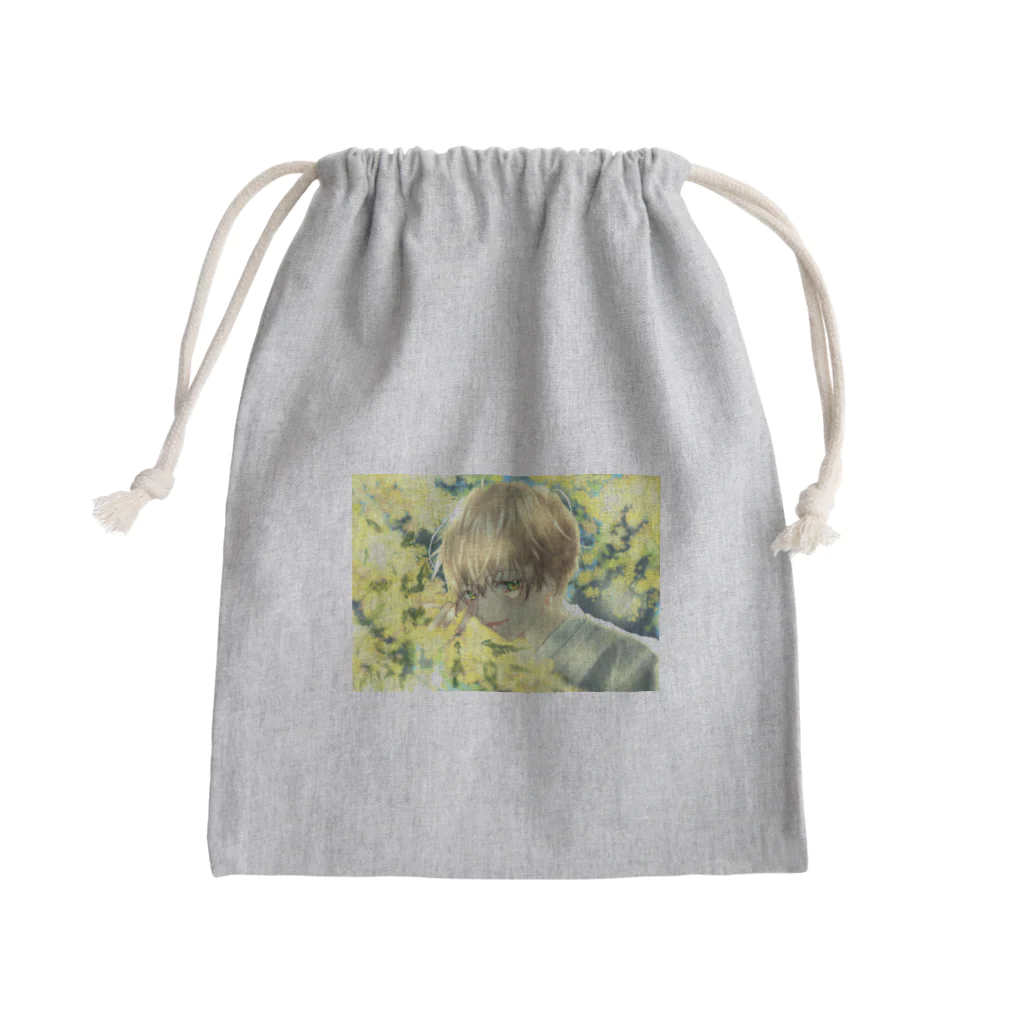 さくらちゃばのミモザ Mini Drawstring Bag