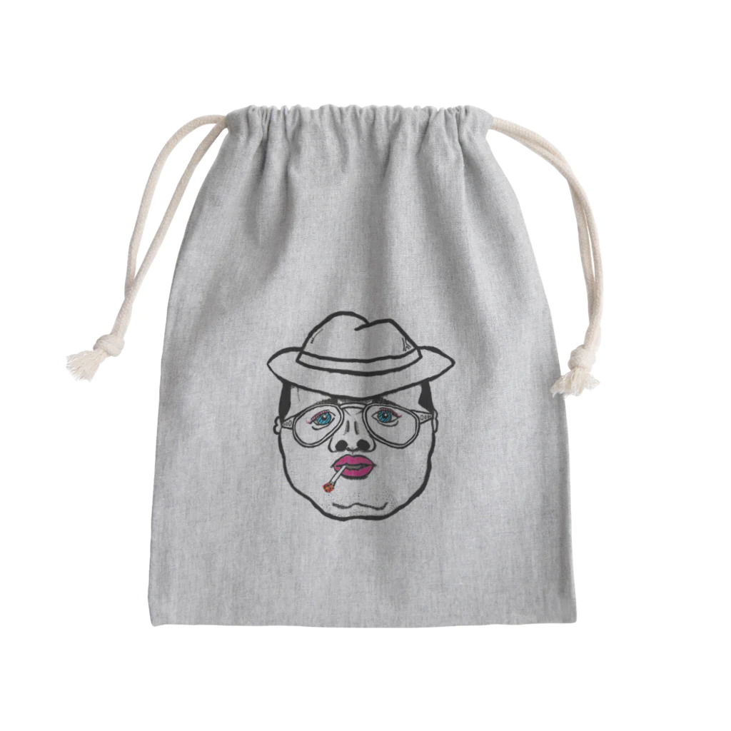 金剛力ぷりすけ像のブルーアイズ女スパイ田中ことこ Mini Drawstring Bag