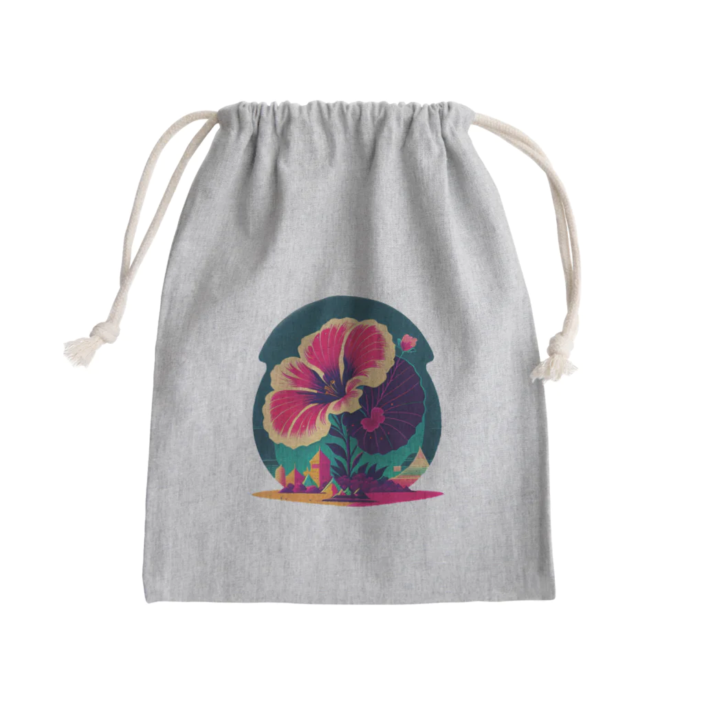 ozのハイビスカス🌺 Mini Drawstring Bag