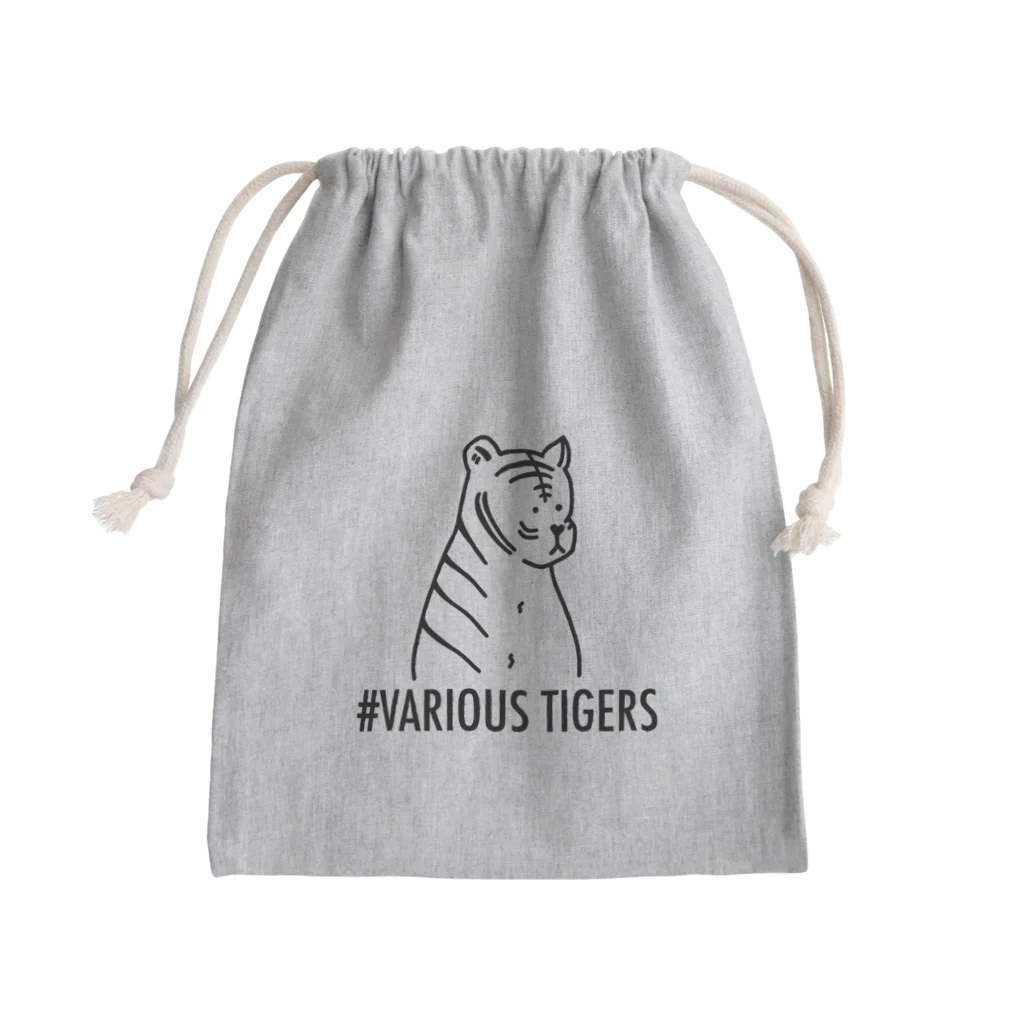 白いトラ-VARIOUS TIGERSの白いトラ ノーマル Mini Drawstring Bag