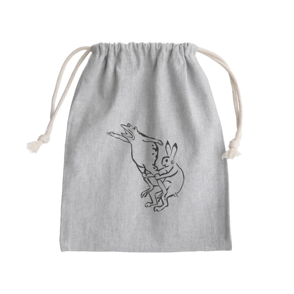 HOUSOの鳥獣戯画現代版　組体操 Mini Drawstring Bag