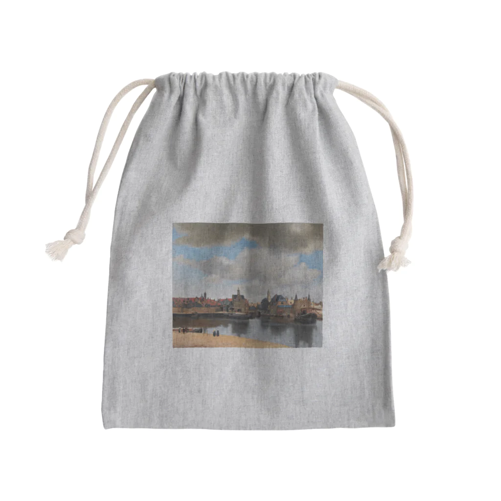 世界美術商店のデルフト眺望 / View of Delft Mini Drawstring Bag