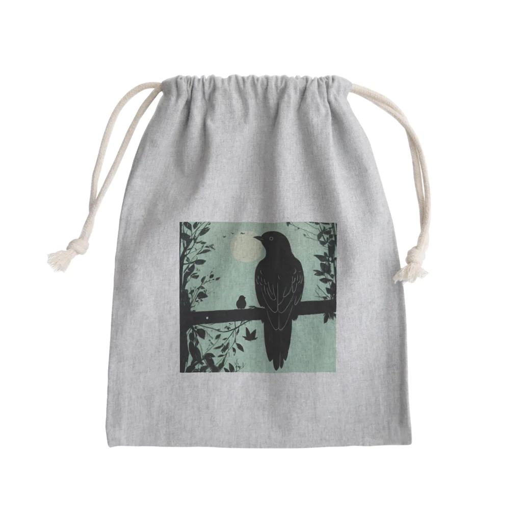 鳥愛のとりとり Mini Drawstring Bag