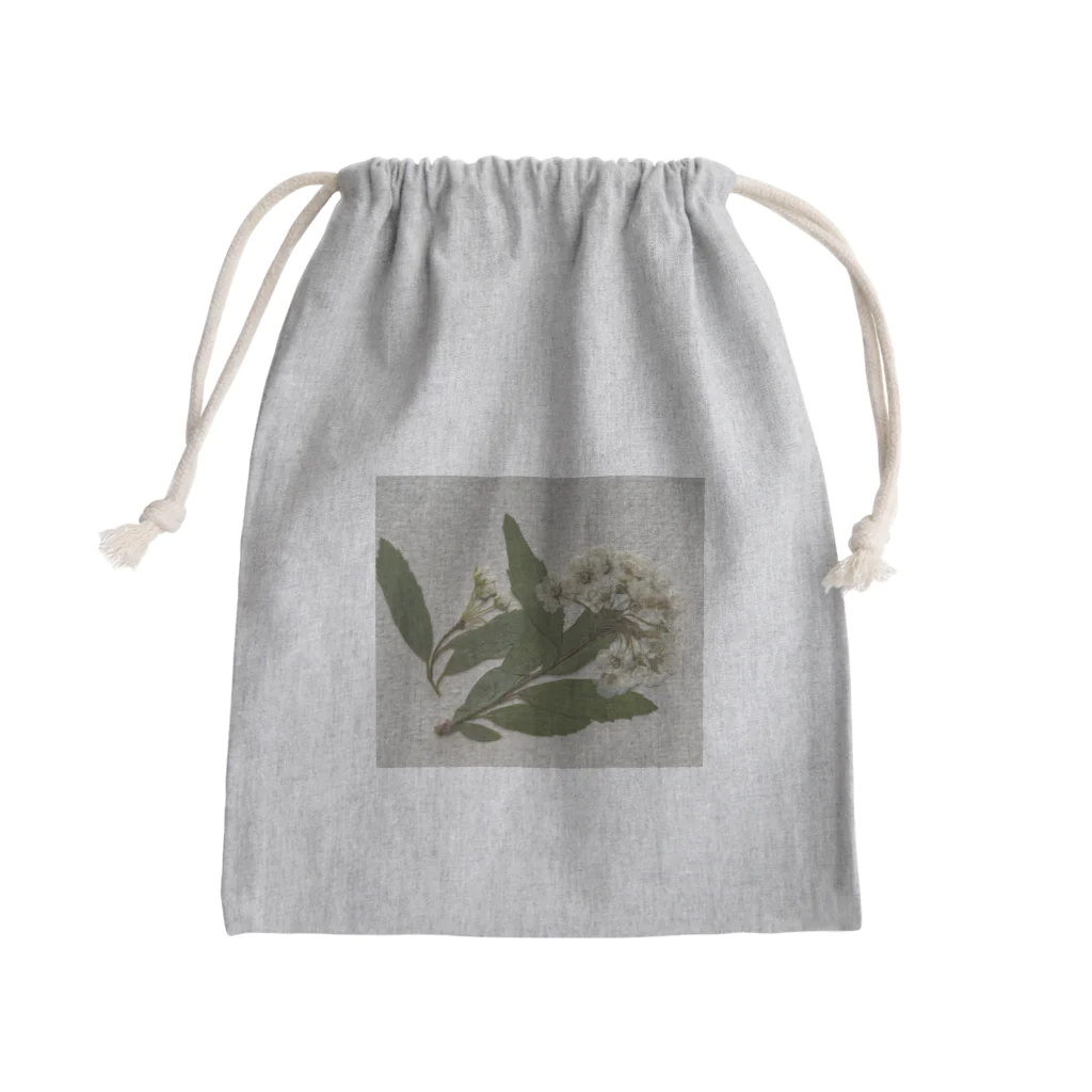 inakaen  いなか園の押し花『さんさ　しおん』 Mini Drawstring Bag