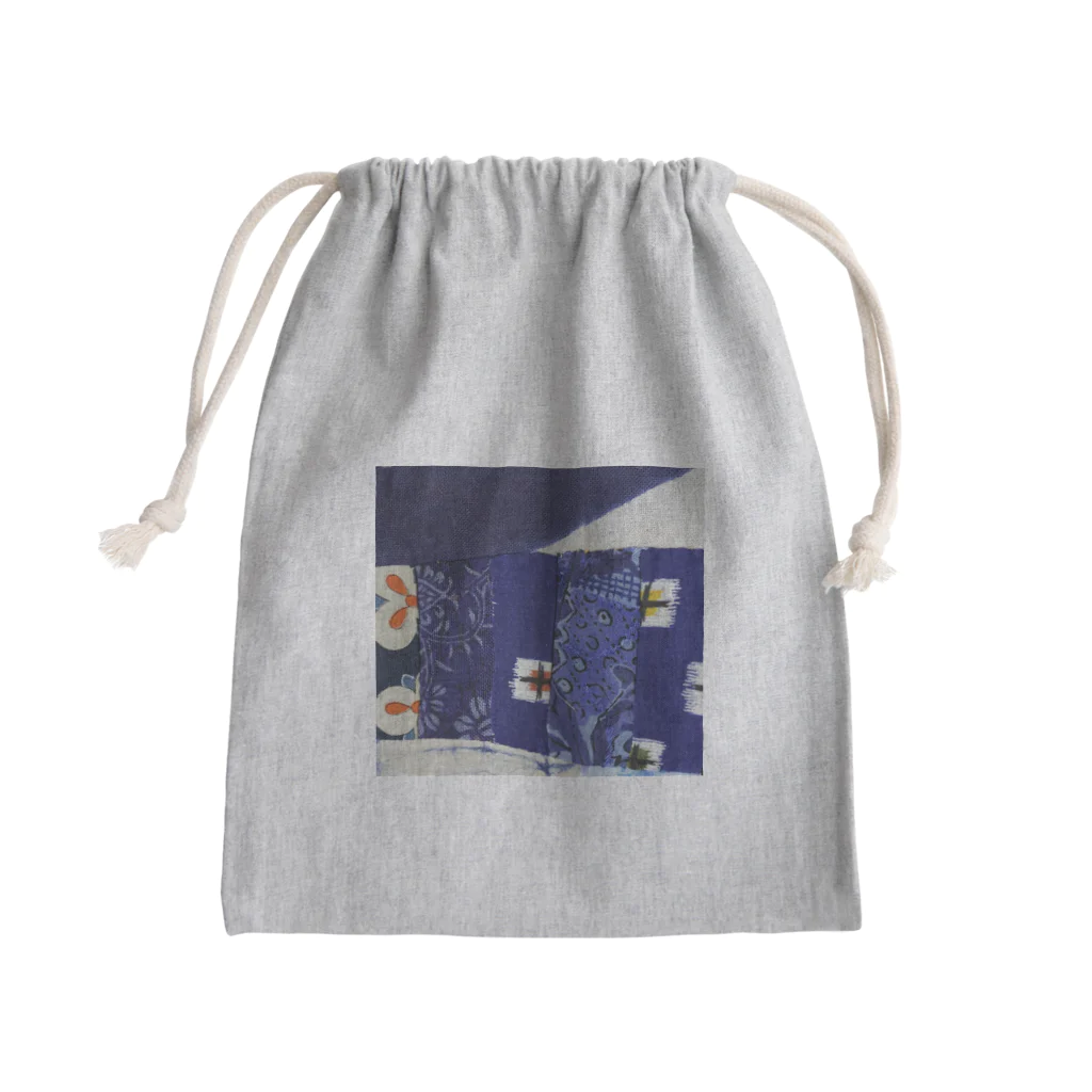 inakaen  いなか園の古布のかけら『ちっくたっく』 Mini Drawstring Bag