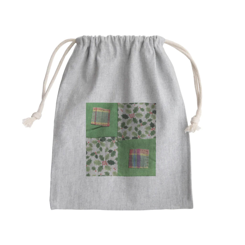 inakaen  いなか園の古布のかけら『ちっくたっく』 Mini Drawstring Bag