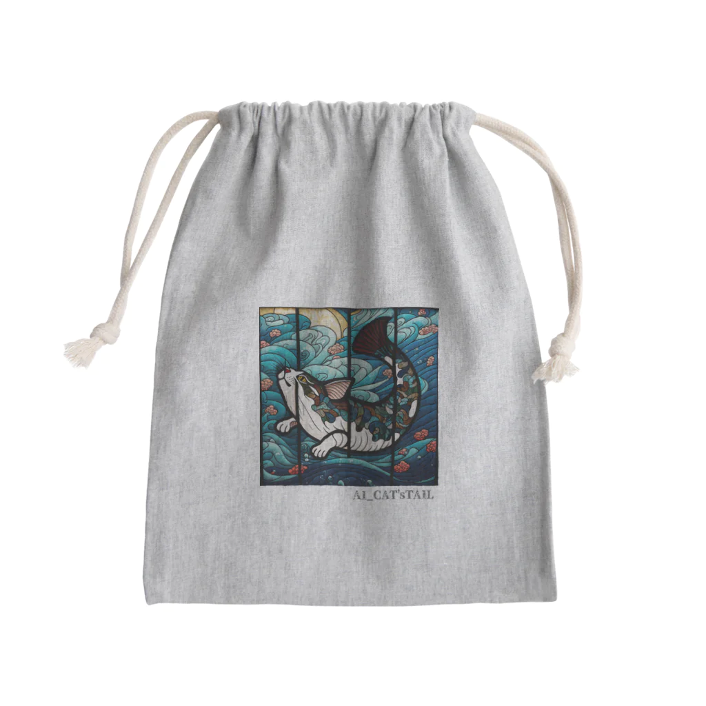 AI_CATTAILのAI_CAT'sTAIL　変猫　サバ　C・B Mini Drawstring Bag