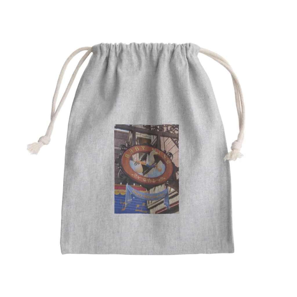 みちゅぱの子宝運パワースポット・コウノトリさんが赤ちゃんを運んできてくれる♡ Mini Drawstring Bag