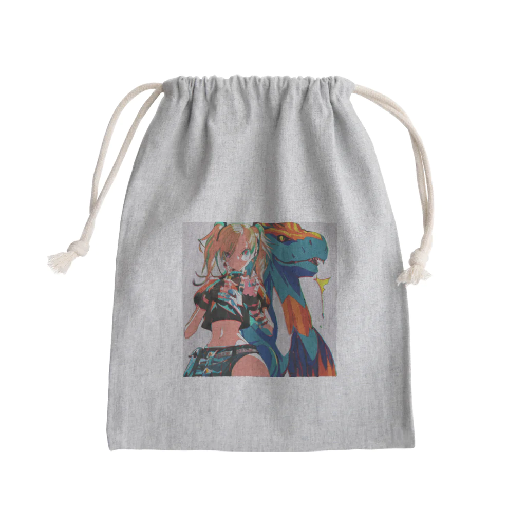 たけしま いっせい（竹島 一生）のrichly color girl 001 Mini Drawstring Bag