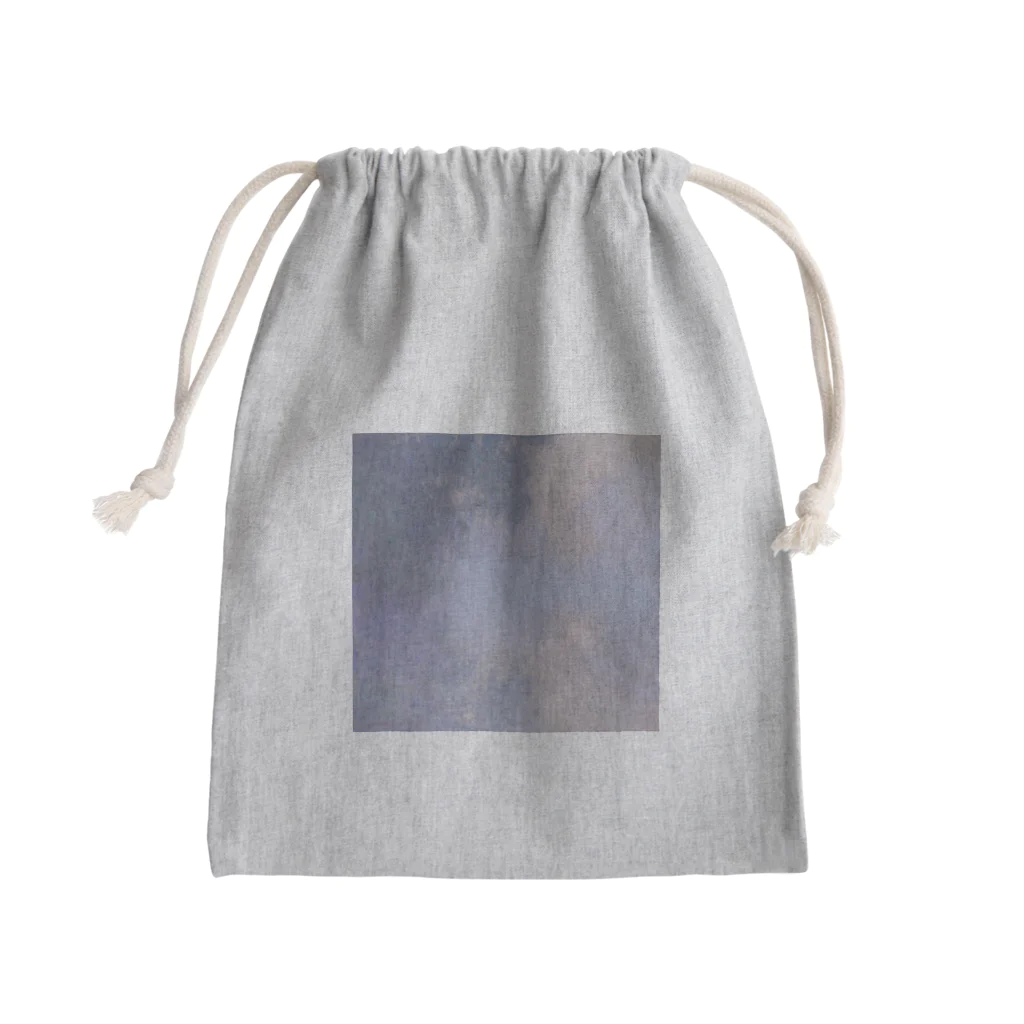 世界美術商店のジヴェルニー近郊のセーヌ川支流(霧) / Branch of the Seine near Giverny (Mist) Mini Drawstring Bag