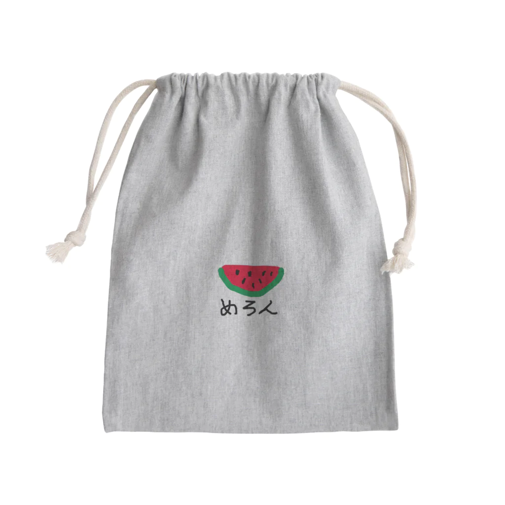 おふざけのめろんちゃん Mini Drawstring Bag