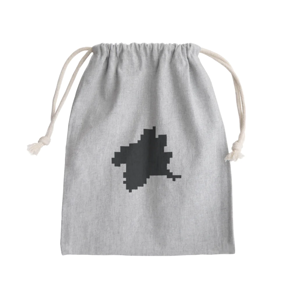 ドット絵ぐんまのドット絵ぐんま24 ブラック Mini Drawstring Bag