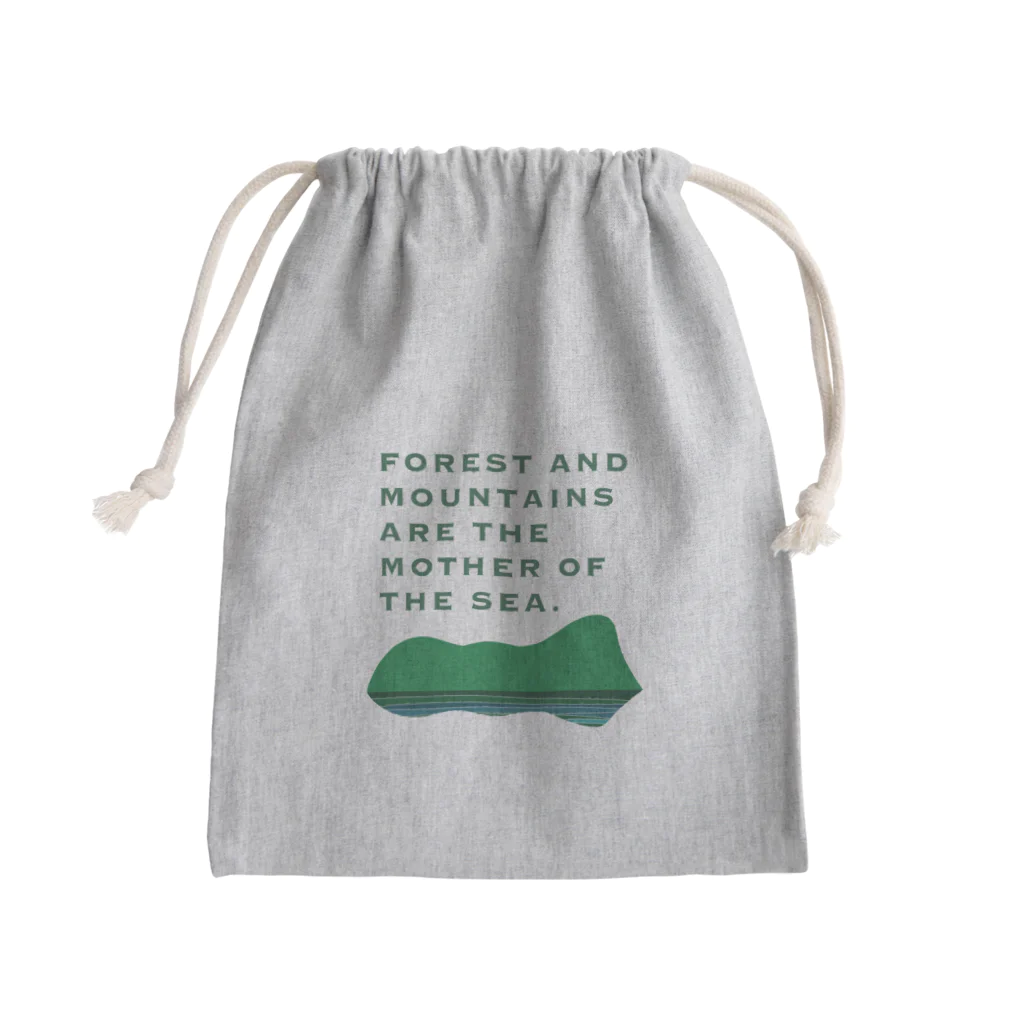 tidepoolの森と山は海の母design Mini Drawstring Bag