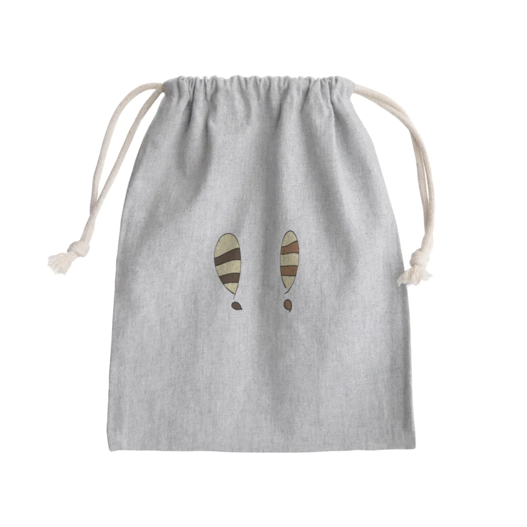 タカのビックリマーク尻尾 Mini Drawstring Bag