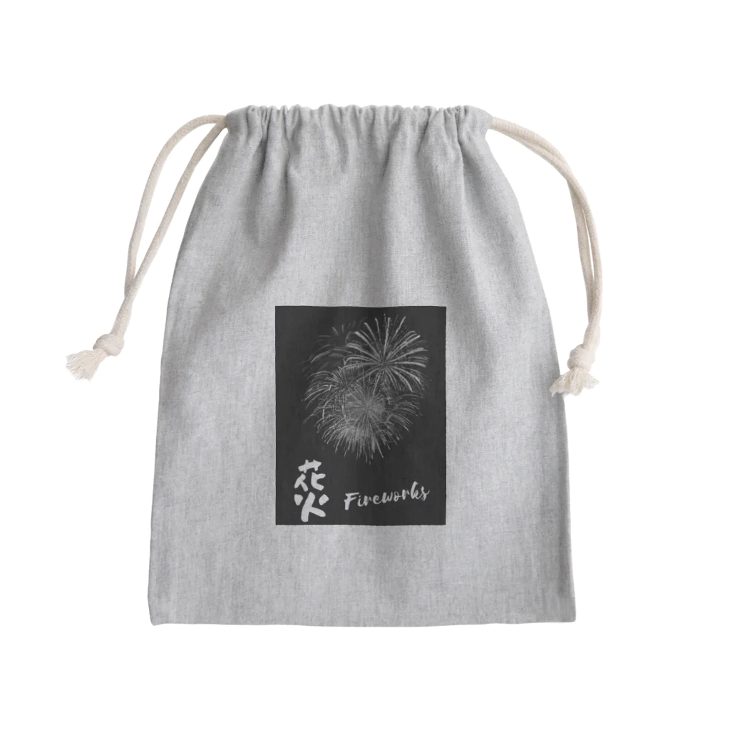 SAMURAI_JPの花火Fireworks（ホワイト） Mini Drawstring Bag