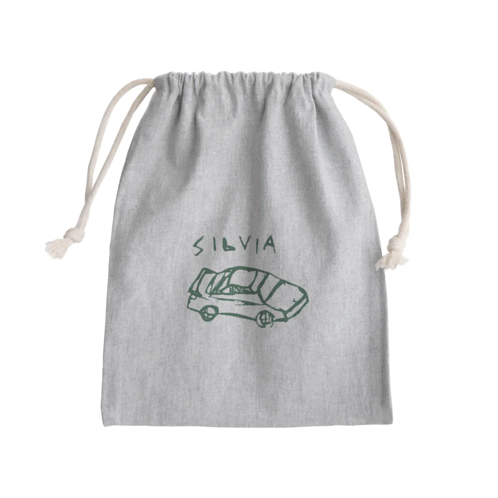 _msmsのシルビアの様な車の絵 Mini Drawstring Bag