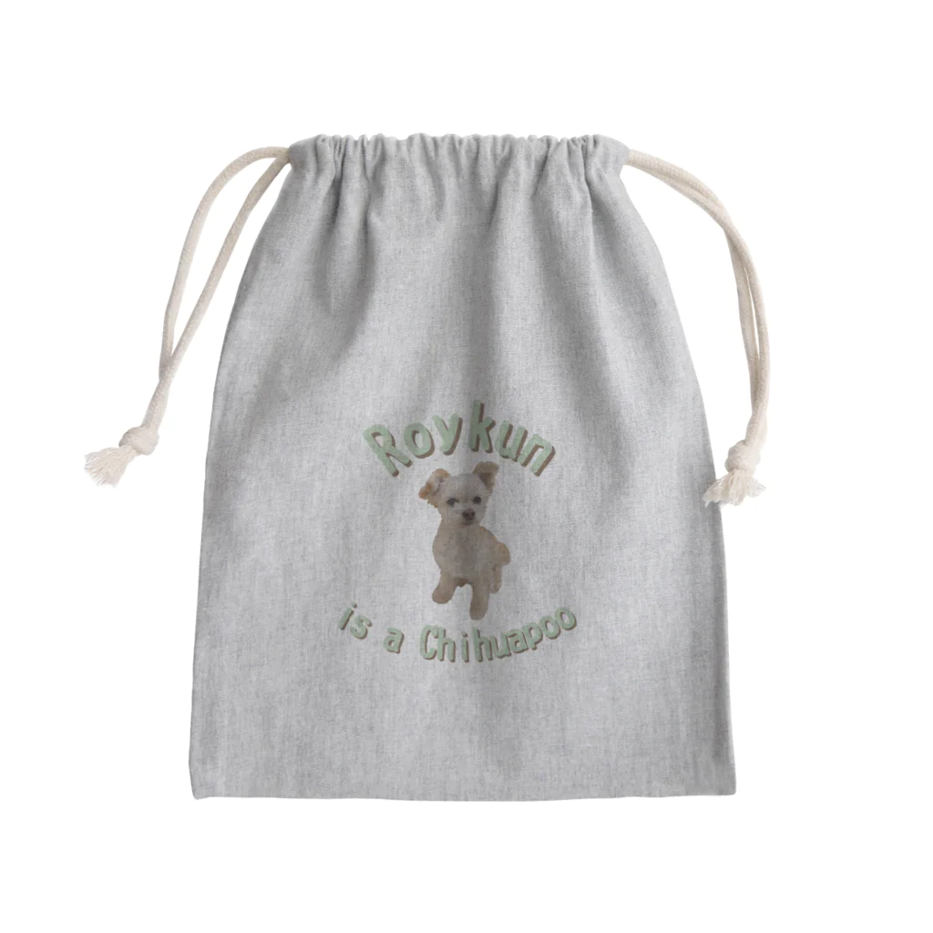 ロイとタオのみせの『ロイくんはチワプーです。』Ｂタイプ Mini Drawstring Bag