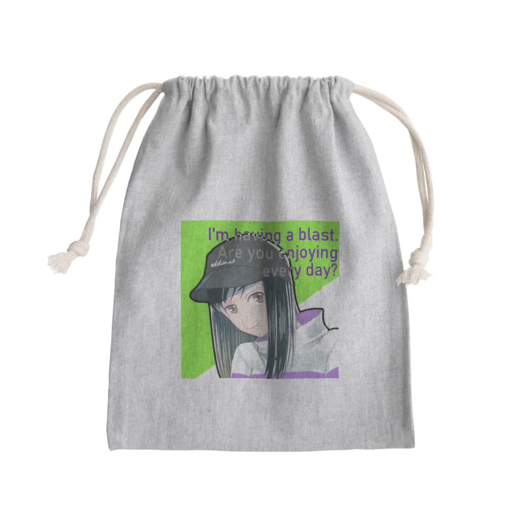 モダンラヂオの【ストリートガール】 Mini Drawstring Bag