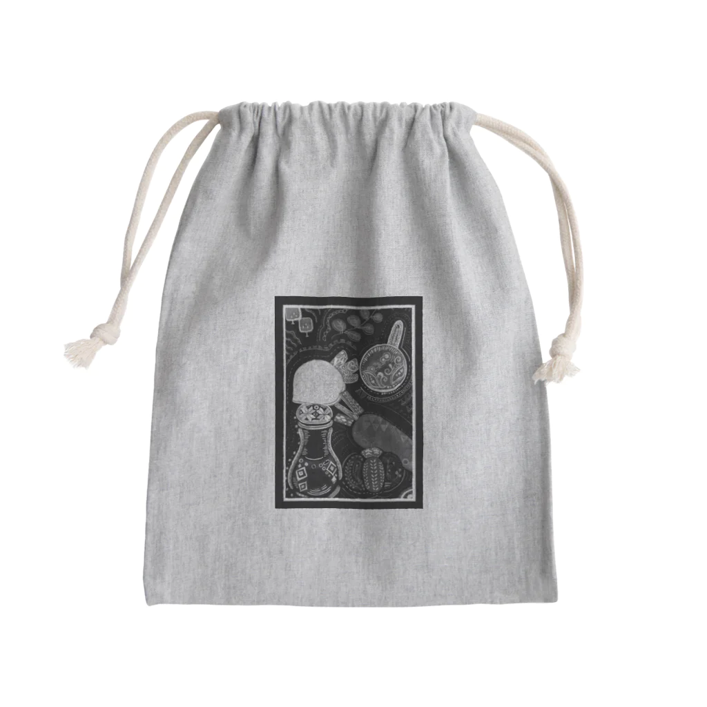 あおいとまり木の闇鍋 Mini Drawstring Bag