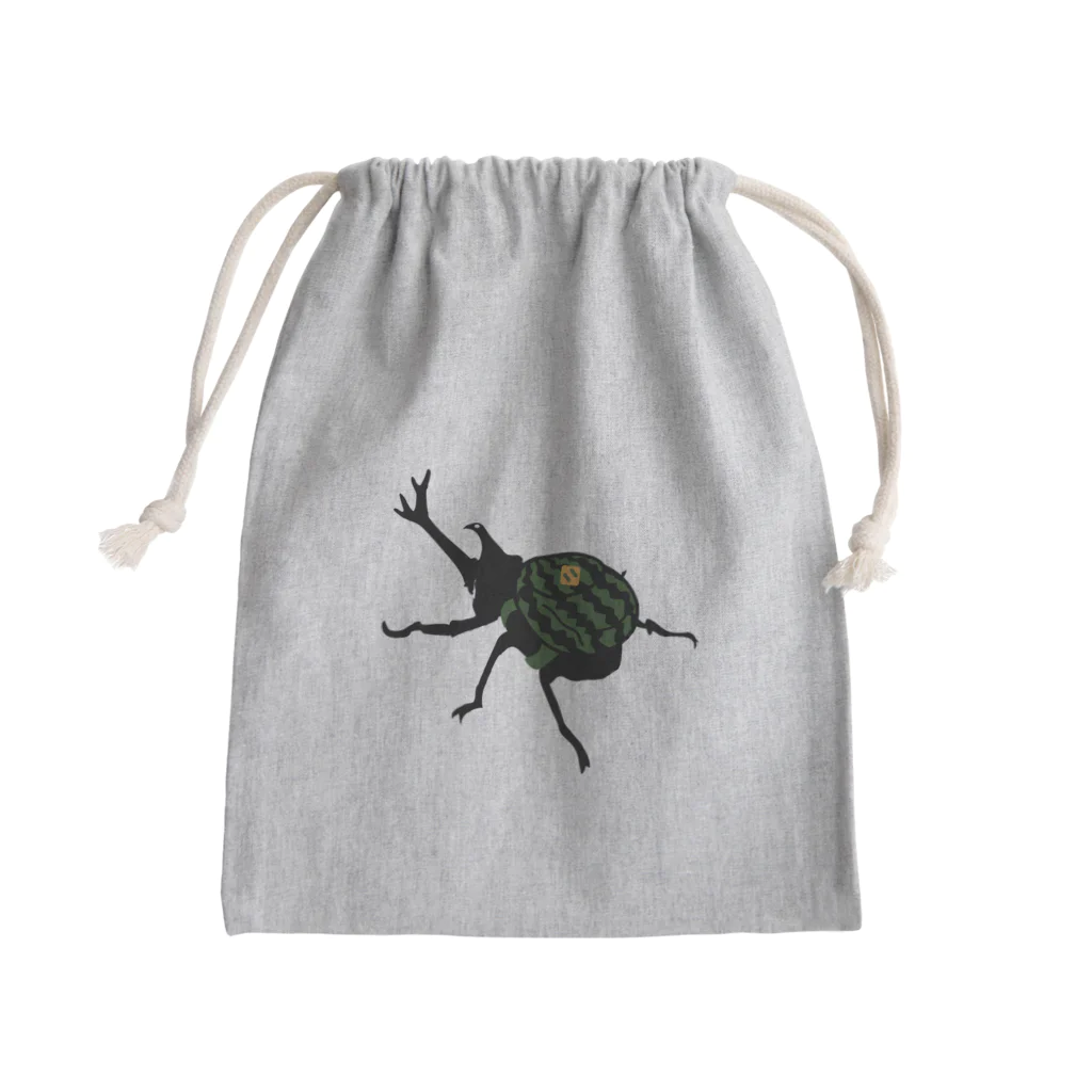 キッズモード某のスイカリュックのカブトムシ Mini Drawstring Bag