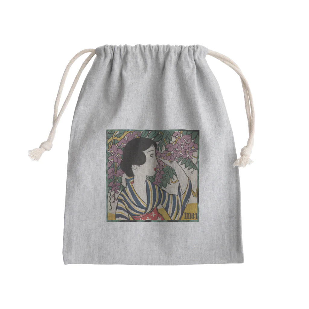 大正ロマン・昭和モダンの大正浪漫　竹久夢二_＜mai＞婦人グラフ五月号表紙絵 Mini Drawstring Bag