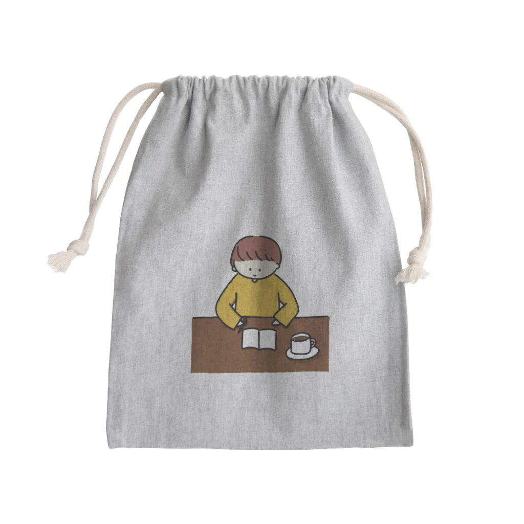 rakugaki kopeの女の子シリーズ Mini Drawstring Bag