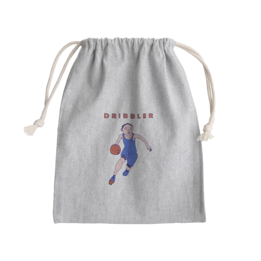 NIKORASU GOのバスケットデザイン「ドリブラー」＜英語バージョン＞＜tシャツ　パーカー　スウェット　ETC＞ Mini Drawstring Bag