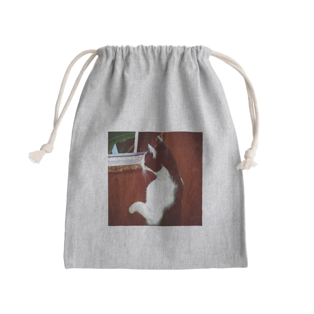 天光のねこ部屋の窓際のプリンちゃん Mini Drawstring Bag