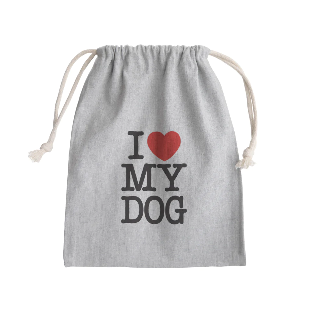 I LOVE SHOPのI LOVE MY DOG Mini Drawstring Bag