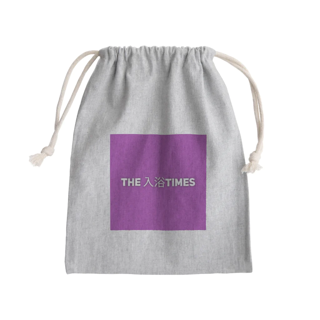 銭湯Lover(せんとうらばー)のThe入浴Times(ザニュウヨクタイムズ)　きんちゃく Mini Drawstring Bag