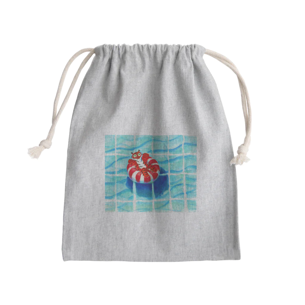 segasworksのプールのトラちゃん Mini Drawstring Bag