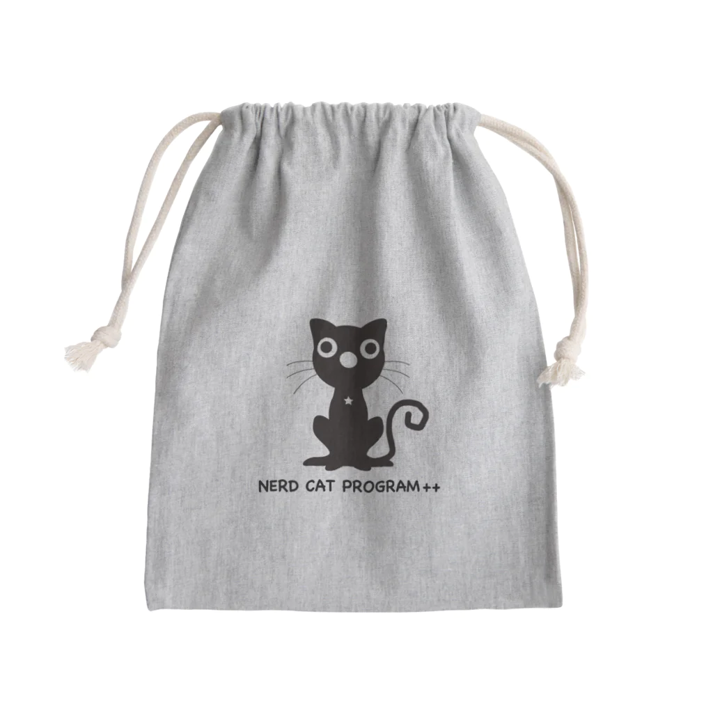 Nerd Cat Program++の©︎Nerd Cat Program++ Mini Drawstring Bag