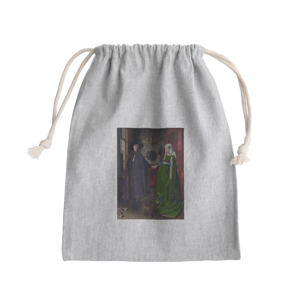 世界美術商店のアルノルフィーニ夫妻像 / The Arnolfini Portrait Mini Drawstring Bag