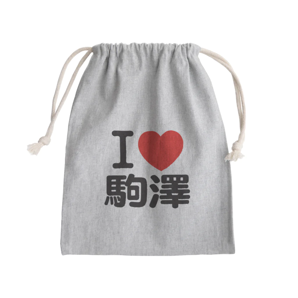 I LOVE SHOPのI LOVE 駒澤 Mini Drawstring Bag