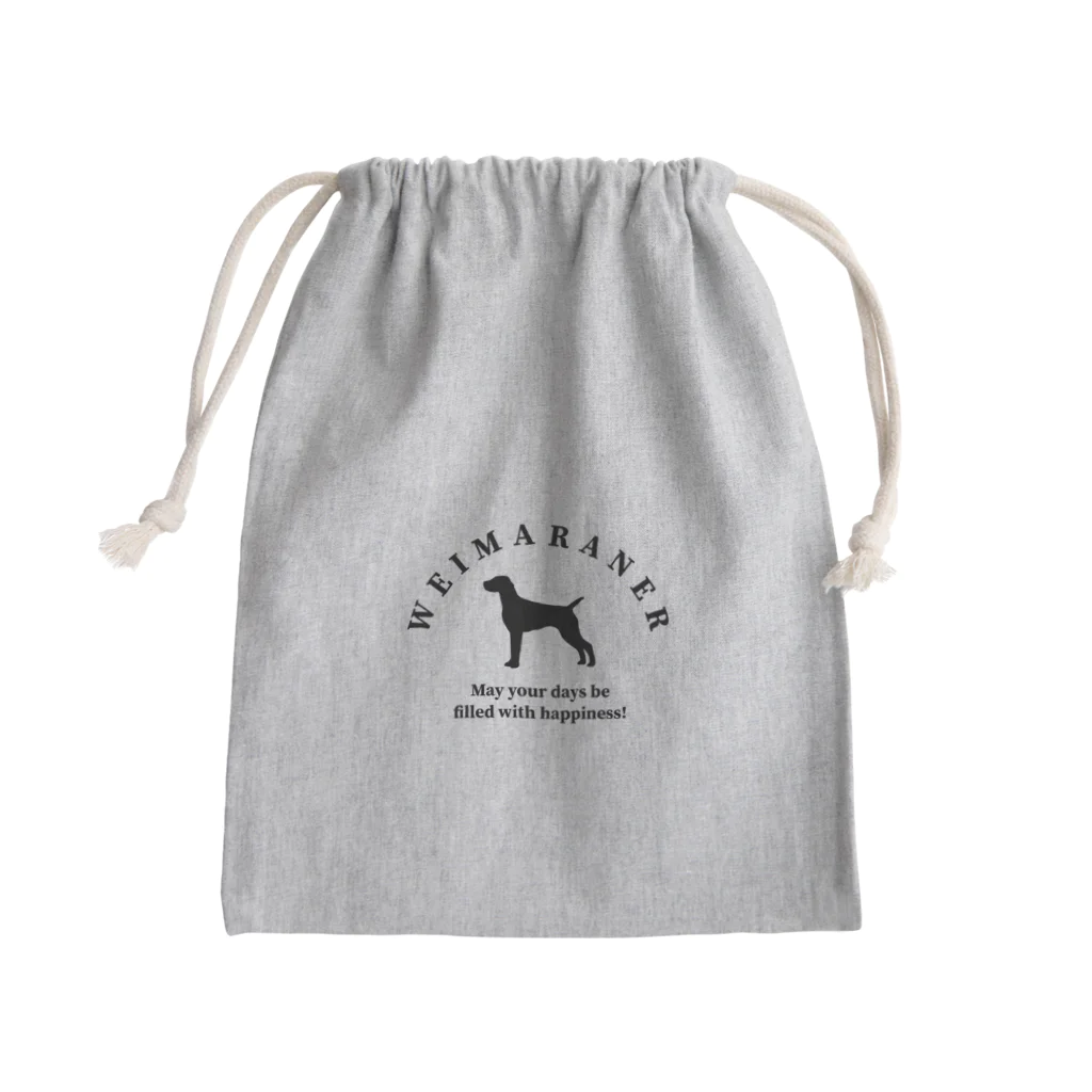 onehappinessのワイマラナー 　happiness!　【One:Happiness】 Mini Drawstring Bag