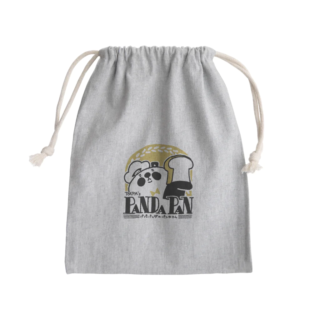 frankenji.storeのパパパンダのパン屋さん Mini Drawstring Bag