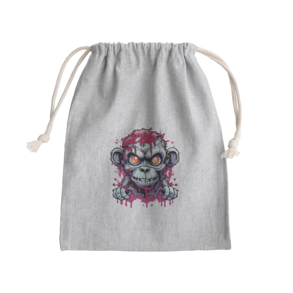 Vasetti_pressのゾンビ猿 Mini Drawstring Bag