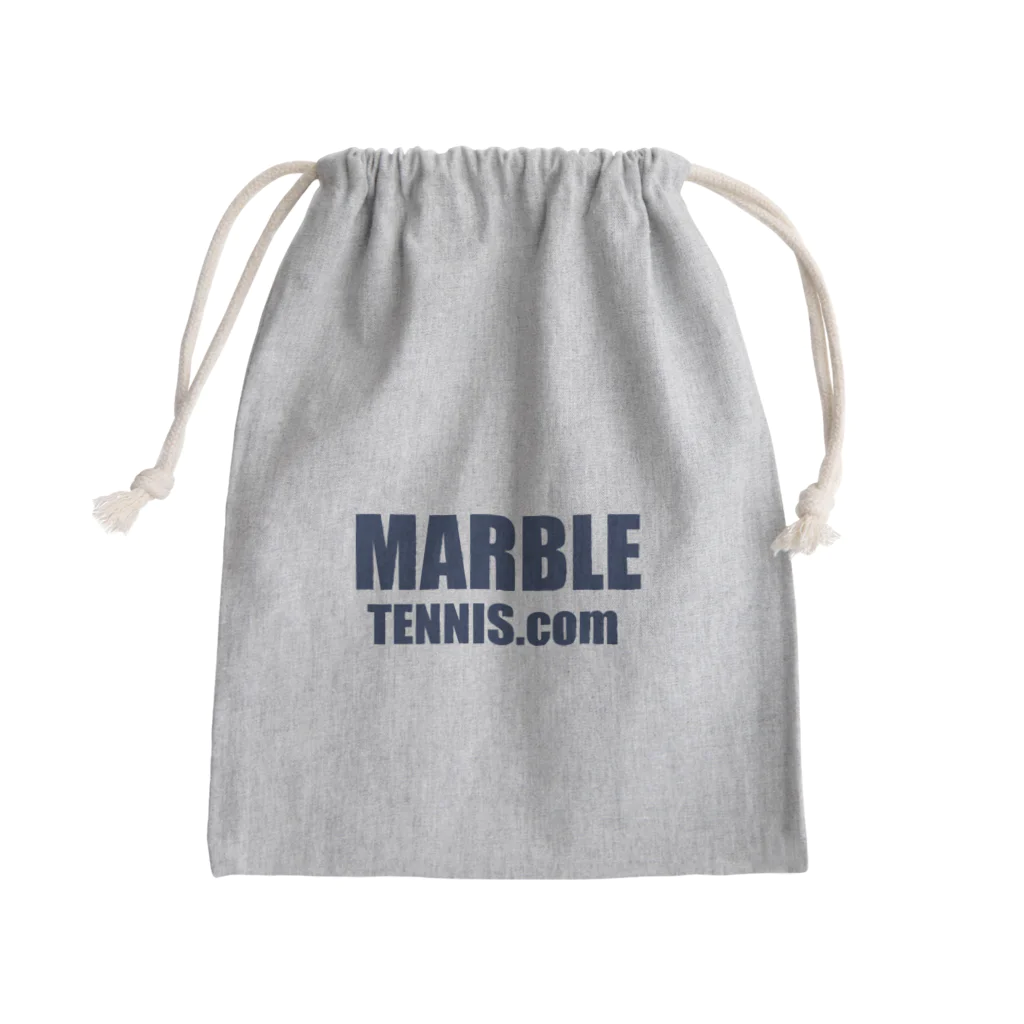 MABLE-TENNIS.comのMARBLE TENNIS.com (Navy logo） きんちゃく