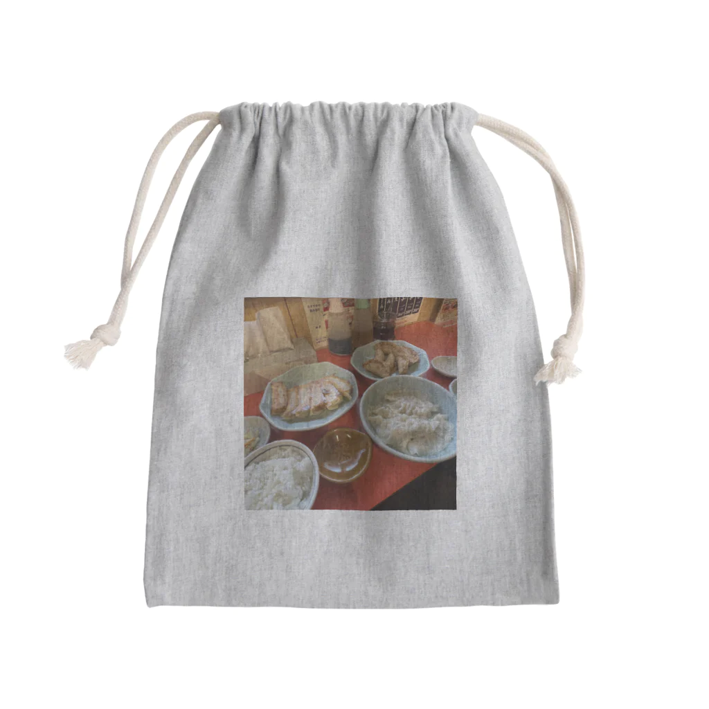 23時56分の餃子パーティ Mini Drawstring Bag