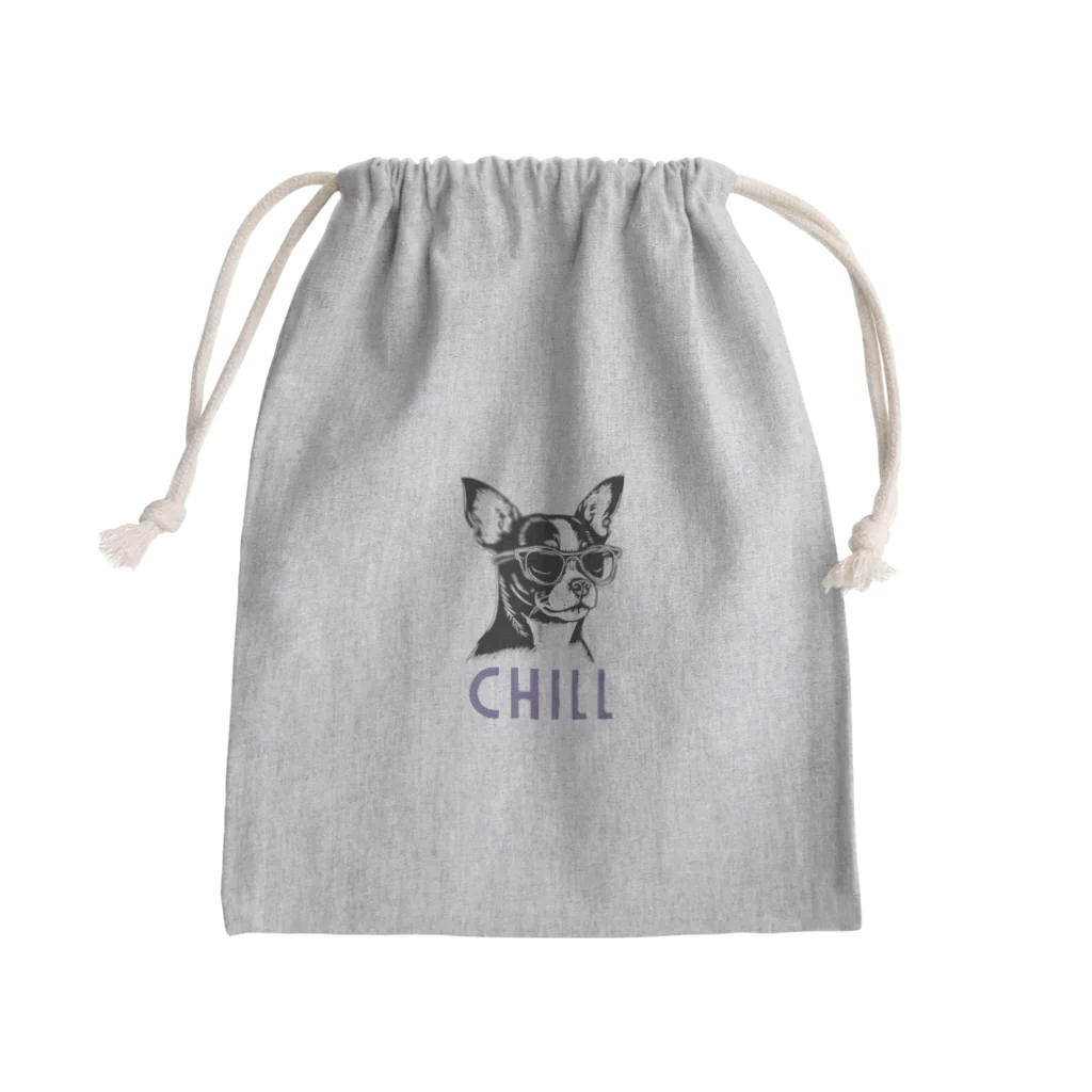 Sky00のチルイ犬くん Mini Drawstring Bag