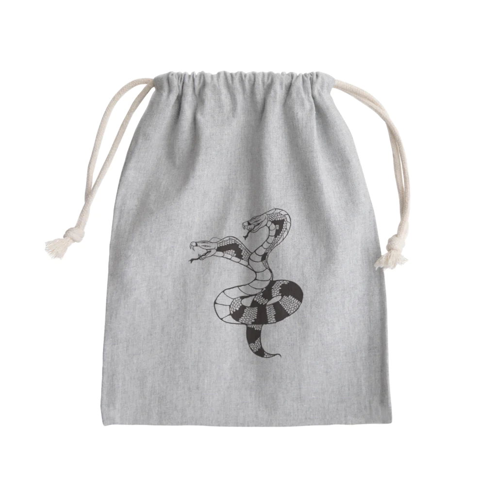 宇宙キャンプの#双頭のコブラ Mini Drawstring Bag