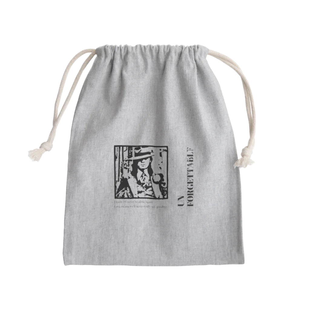 toka&viviのななめ帽子のスーツくん（クリア） Mini Drawstring Bag