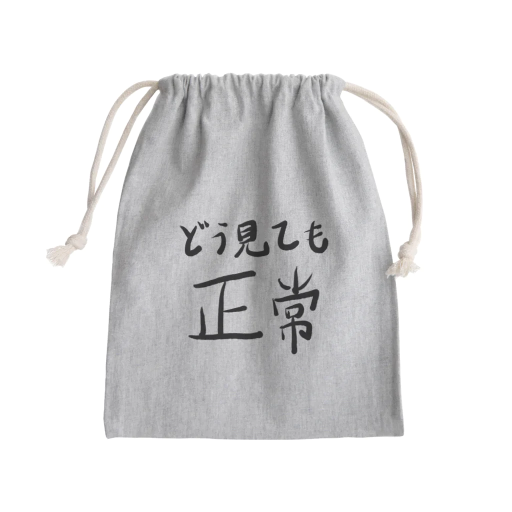 🤪ザ・ワールド・イズ・ナンセンス🤪のどう見ても正常 Mini Drawstring Bag